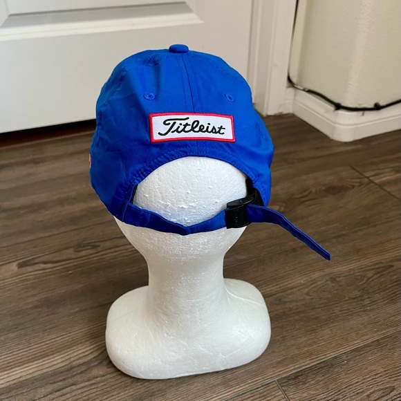 Titleist Cap in Blue with Orange Logo - Picture 4 of 9
